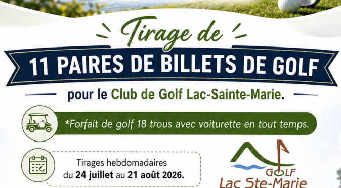 tirage billets golf