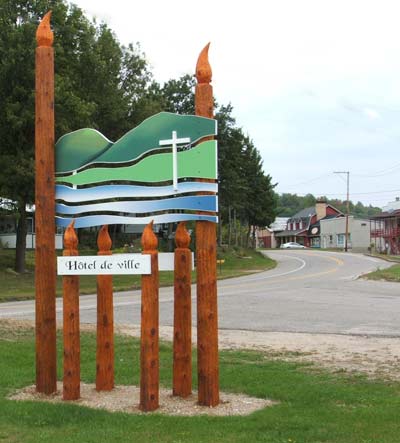 attraits panneau logo lac sainte marie